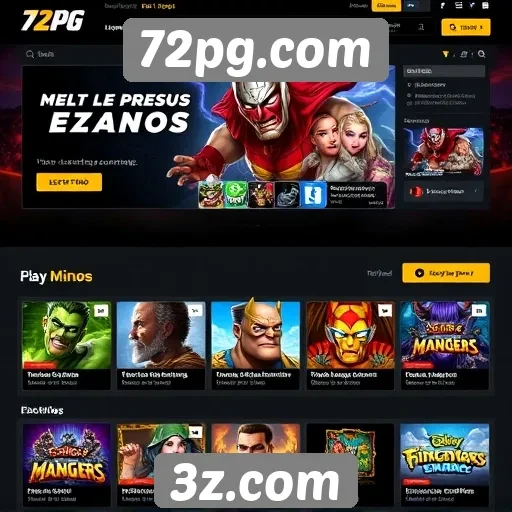 Navegação fácil destaca o site 72pg.com